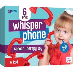 SP HOME GOODS Reading Phones [24 Pack] Auditory Feedback Whisper Phone Classroom Manipulative, Speech Therapy Toy Tool - Accelerates Reading Fluency & Pronunciation