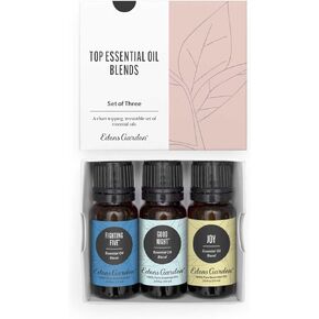 Edens Garden Top Synergy Blend Essential Oil 3 Set, Best 100% Pure Aromatherapy Starter Kit (for Diffuser & Therapeutic Use), 10 ml Set of 3