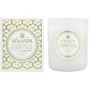 Eucalyptus and White Sage by Voluspa for Unisex - 9.5 oz Candle
