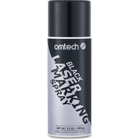 OMTech Laser Marking Spray, 13oz Aerosol Black CO2 Spray for Laser Engraving Metal, Laser Ink for Aluminum Stainless Steel Brass,Metal Laser Marking Fluid for CO2 Laser Engravers