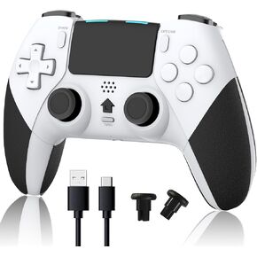 TERIOS Wireless Controller for PS4/PS4 Pro/PS4 Slim, (Never Drift) Gaming Controller with Hall Effect Joystick/Speakers/Programmable/Auto Turbo(Upgraded Version)