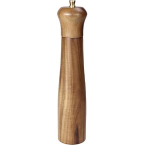 Artmujohn 10 inches Wooden salt and pepper grinder set, Acacia wood handicrafts mills shakers, Refillable spice grinders, Adjustable ceramic rotor grinder,Customize gift mills set (2pcs in box)