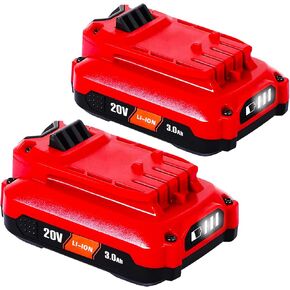 TenHutt 【ترقية Li-ion】 بطارية بديلة 20 فولت 3.0 أمبير للحرفي V20 بطارية ليثيوم أيون CMCB205 CMCB204 CMCB206 CMCB202 CMCB201 20 فولت أدوات كهربائية لاسلكية