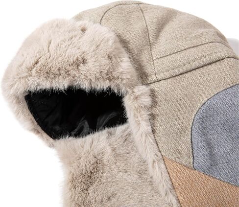 قبعات منفوخة للطقس البارد من Croogo قبعة الصياد قبعة شتوية سميكة فروي Ushanka قبعة روسية مقاومة للرياح قبعة تزلج مع غطاء للأذن in Kuwait