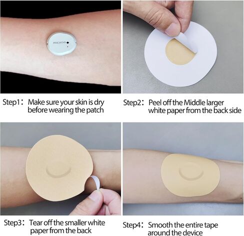 Dexcom G6 Adhesive Patches - 30 Pack Waterproof & Skin Friendly Overpatch CGM Stickers for G6 10-14 Days Long Stay Fixation Monitor Protection, Easy to Use Pre-Cut Adhesive Tape in Kuwait