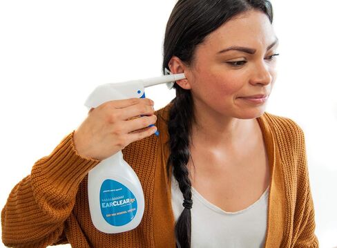 Ear Cleaning Kit by Nuance Medical EarClear Rx - Flexible Tip Kit with Otoscope Penlight, Basin and 20 Disposable Tips and Microfiber Towel in Kuwait