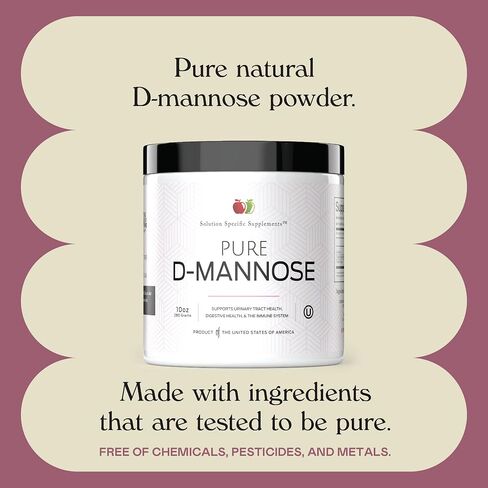 Pure D-Mannose Powder Supplement - D-Mannose 4oz (113g) About 60 Servings for UTI, Natural Bladder, & Urinary Tract Health in Kuwait