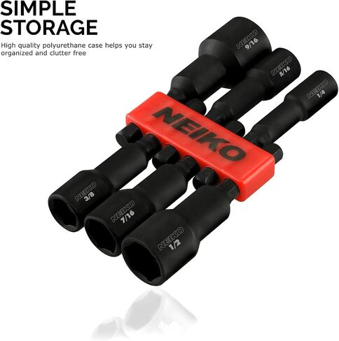 Neiko 01147A Allen Wrench Drill Bits, 11-Piece Hex Drill Bit Set, SAE Sizes 1/16" to 5/16", Magnetic Hex Head Bits, 3" Quick Release Shanks, S2 Steel, Compatible with Power Drills and Impact Drivers in Saudi Arabia