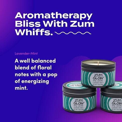 Zum Glow Soy Candle - Frankincense and Myrrh - 7 oz (3 Pack) in Kuwait