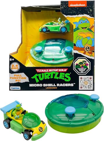 Teenage Mutant Ninja Turtles 3" Micro Shell Racers: Michelangelo RC Vehicle with Half Shell Controller, Ages 5+ in Kuwait