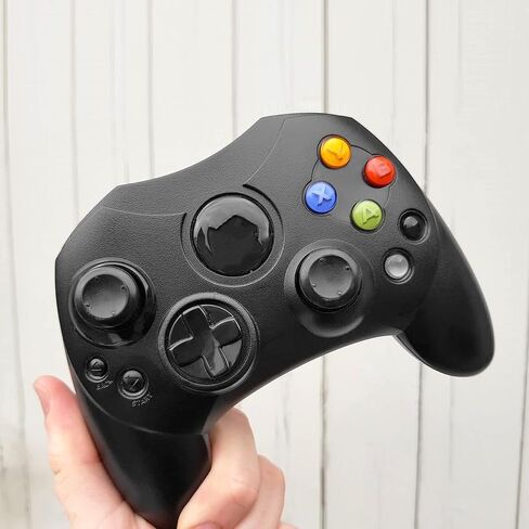 Yioone Controller Replacement for Xbox Controller S-Type/Original Xbox Controller,Classic Controller Compatible with Original Xbox Console(Pack of 2,Black) in Saudi Arabia