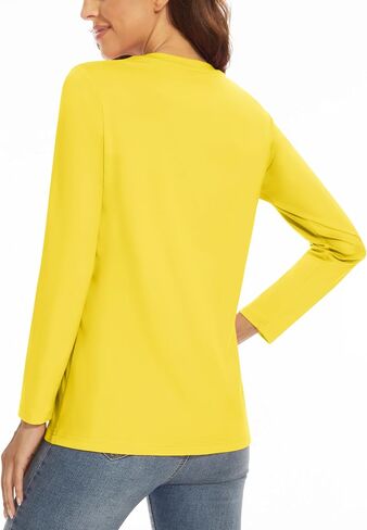 MAGCOMSEN Women's Long Sleeve Shirts UPF50+ Sun Protection Quick Dry Shirts for Hiking Atheltic Workout Rash Guard Tops in Saudi Arabia