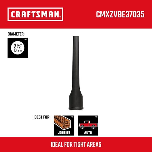 CRAFTSMAN CMXZVBE38630 2-1/2 in. Utility Nozzle Wet/Dry Vac Attachment for Shop Vacuums, Black in Saudi Arabia