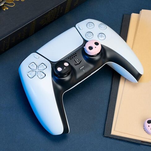 جييك شير مقابض ابهام لطيفة لذراع تحكم Xbox One، مجموعة اغطية من السيليكون الناعم متوافقة مع ذراع تحكم Xbox One، زوجين/ 4 قطع - جمجمة بينك in Kuwait