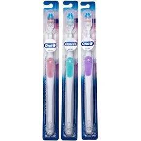 Oral-B Gum Care Extra Soft Toothbrush for Sensitive Teeth and Gums, Compact Small Head, (Colors Vary) - Pack of 6