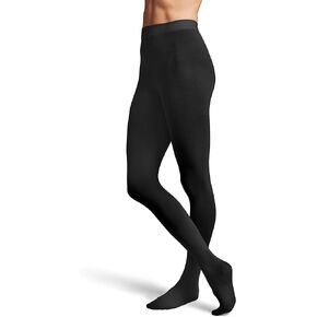 BLOCH Women's Ladies contoursoft Footed Tights, White, Large/X-Large