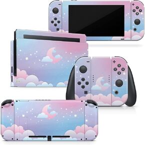 TACKY DESIGN Watercolor Skin Compatible with Nintendo Switch, Wave Off Kanagawa Switch Skin, Vinyl 3m Sticker, Full wrap Cover