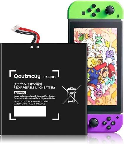 Qoutmcuy SPR-003 Battery Li-ion 0 Cycle New Upgrade,Replacement Battery for Nintendo 3DS XL New 3DS XL LL Game Console，Replacement Battery for Nintendo Switch Game Console SPR-003 Battery in Saudi Arabia