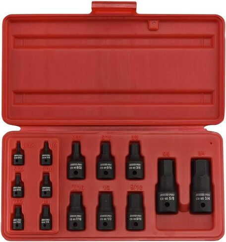 NEIKO 01130B 3/8" Drive Allen Socket Set, 7 Piece, 3 Inch, 3/8" Impact Hex Bit Socket Set, Metric Hex Driver 4 mm to 12 mm, Chrome-Moly Cr-Mo Impact Grade in Saudi Arabia