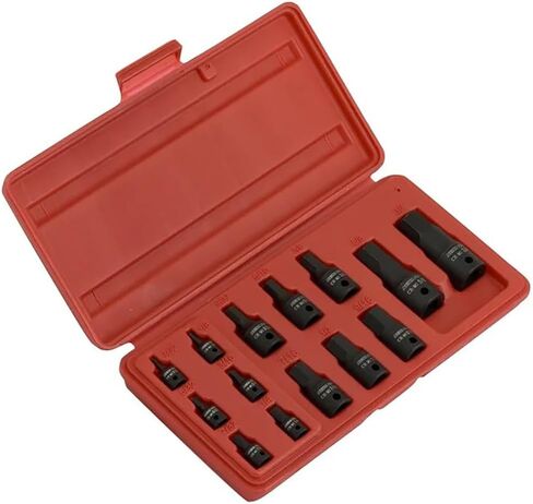 NEIKO 01130B 3/8" Drive Allen Socket Set, 7 Piece, 3 Inch, 3/8" Impact Hex Bit Socket Set, Metric Hex Driver 4 mm to 12 mm, Chrome-Moly Cr-Mo Impact Grade in Saudi Arabia