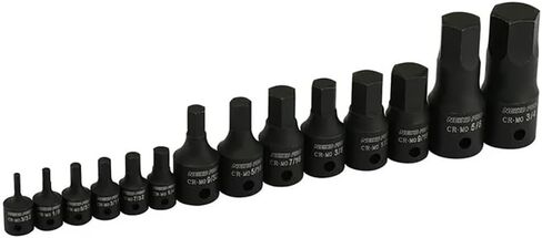 NEIKO 01130B 3/8" Drive Allen Socket Set, 7 Piece, 3 Inch, 3/8" Impact Hex Bit Socket Set, Metric Hex Driver 4 mm to 12 mm, Chrome-Moly Cr-Mo Impact Grade in Saudi Arabia