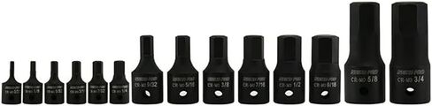NEIKO 01130B 3/8" Drive Allen Socket Set, 7 Piece, 3 Inch, 3/8" Impact Hex Bit Socket Set, Metric Hex Driver 4 mm to 12 mm, Chrome-Moly Cr-Mo Impact Grade in Saudi Arabia