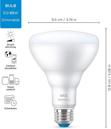 WiZ Connected 2pk A19 Dimmable Daylight in Kuwait