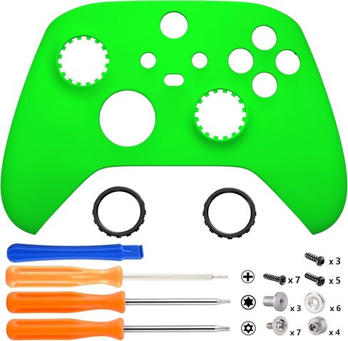 غطاء حماية امامي بديل مغناطيسي اسود من اكستريم ريت لجهاز تحكم Xbox Series X & S، غطاء غطاء لوحة حماية ذاتي الصنع مع حلقات مميزة لوحدة تحكم Xbox Core موديل 1914 - وحدة التحكم غير متضمنة in Kuwait