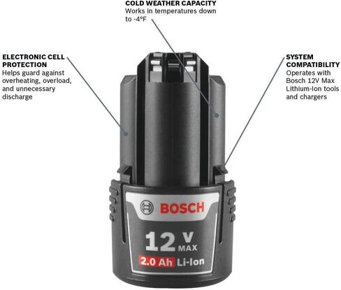 بطارية بوش GBA12V60 12 فولت ماكس ليثيوم أيون 6.0 أمبير in Saudi Arabia