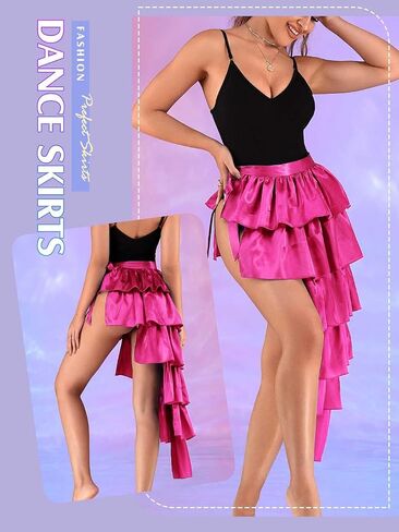 TWINKLEDE Women's Costume Skirt Belly Dance Hip Scarf Latin Dance Skirts Festival Party Skirt for Adult Girls in Saudi Arabia