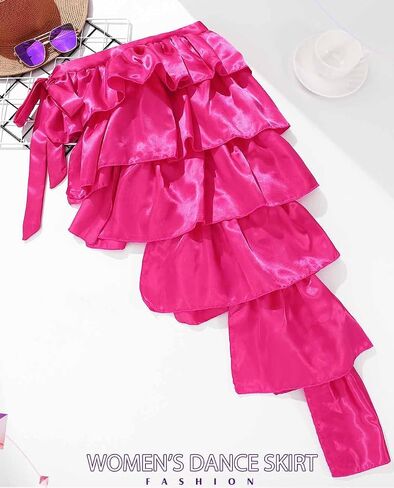 TWINKLEDE Women's Costume Skirt Belly Dance Hip Scarf Latin Dance Skirts Festival Party Skirt for Adult Girls in Saudi Arabia