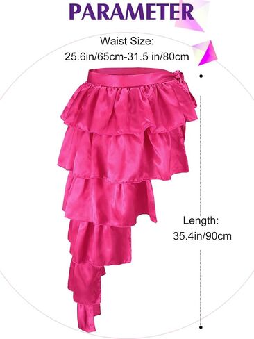 TWINKLEDE Women's Costume Skirt Belly Dance Hip Scarf Latin Dance Skirts Festival Party Skirt for Adult Girls in Saudi Arabia