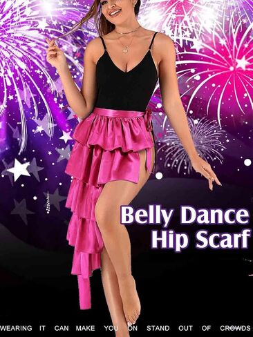 TWINKLEDE Women's Costume Skirt Belly Dance Hip Scarf Latin Dance Skirts Festival Party Skirt for Adult Girls in Saudi Arabia