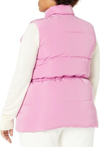 Amazon Essentials Women's Relaxed-Fit Water Repellent Recycled Polyester Puffer Vest (Available in Plus Size) (Previously Amazon Aware), Black, 3X in Saudi Arabia