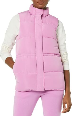 Amazon Essentials Women's Relaxed-Fit Water Repellent Recycled Polyester Puffer Vest (Available in Plus Size) (Previously Amazon Aware), Black, 3X in Saudi Arabia
