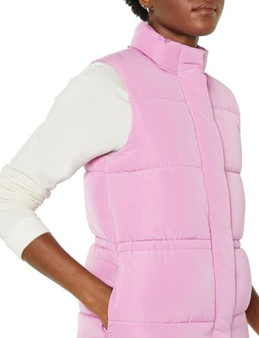 Amazon Essentials Women's Relaxed-Fit Water Repellent Recycled Polyester Puffer Vest (Available in Plus Size) (Previously Amazon Aware), Black, 3X in Saudi Arabia