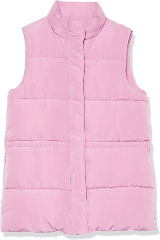 Amazon Essentials Women's Relaxed-Fit Water Repellent Recycled Polyester Puffer Vest (Available in Plus Size) (Previously Amazon Aware), Black, 3X in Saudi Arabia