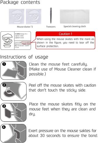 2Sets Hotline Games 3.0 Plus Rounded Curved Edges Mouse Feet Skates Compatible With Logitech G703 G603 G403 Gaming Mouse feet Replacement (0.7mm,Smooth Glide,Pure White PTFE) Professional Mice Upgrade in Saudi Arabia