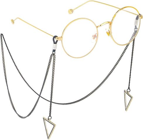 Yantu سلسلة نظارات الخفافيش السوداء على شكل حيوان معلقة نظارات حامل حزام الحبل نظارات التجنيب للنساء والرجال in Kuwait