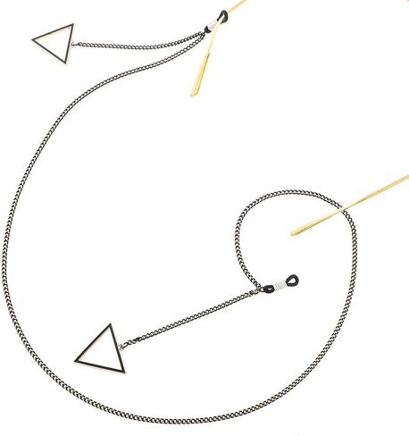 Yantu سلسلة نظارات الخفافيش السوداء على شكل حيوان معلقة نظارات حامل حزام الحبل نظارات التجنيب للنساء والرجال in Kuwait