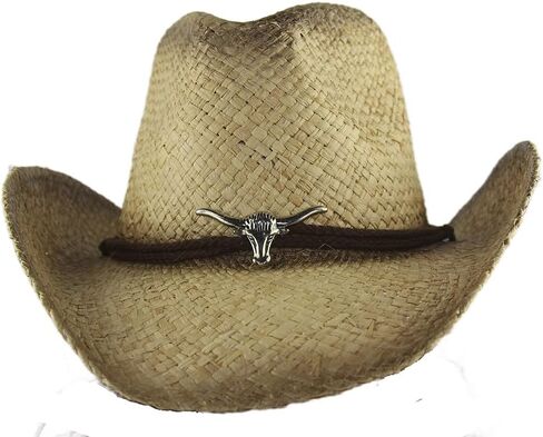MINAKOLIFE Men's & Women's Western Style Cowboy/Cowgirl Straw Hat in Kuwait