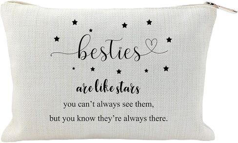 حقيبة مكياج Sisters Are Like Stars لهدايا عيد ميلاد الأخت، حقيبة مستحضرات التجميل أفضل هدية للأصدقاء للأخوات الصغيرات الكبيرات in Kuwait