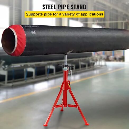 Mophorn 460-6 Tripod Pipe Chain Vise 1/8"-6" Capacity,Pipe Stand Portable Foldable Steel Legs,Pipe Stands w/Tool Tray, Tripod Stand Chain Vise Ideal for a Variety of Pipe Materials in Saudi Arabia