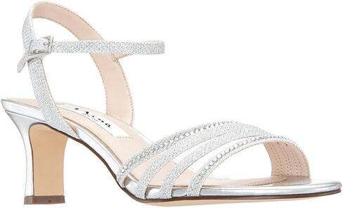 NINA Nelena - Women's Sparkling Dress Sandals with Crystal Embellishments Shoes - Elegant and Comfortable heeled Sandals for Women - Casual and Dress - Women Shoes in Saudi Arabia