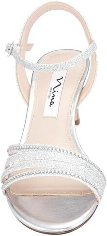NINA Nelena - Women's Sparkling Dress Sandals with Crystal Embellishments Shoes - Elegant and Comfortable heeled Sandals for Women - Casual and Dress - Women Shoes in Saudi Arabia