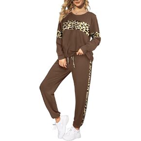 Sipaya 2 Piece Sweatsuits Outfits for Women Crewneck Colorblock Striped Pants Sets with Pockets