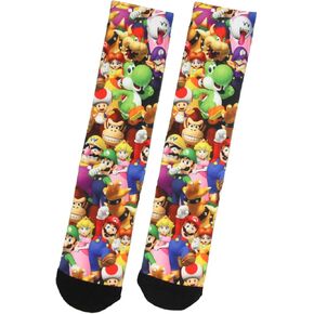 Nintendo Super Donkey Kong DK Gone Bananas! Sublimated Crew Socks