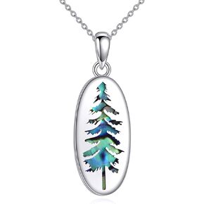 YFN Mountain Necklace for Women Sterling Silver Nature Necklace Jewelry Gift for Skiers, Hikers, Campers, Climbers and Nature Lovers