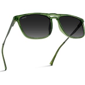 WearMe Pro Premium Polarized Double Bar Sunglasses for Men and Women UVA and UVB