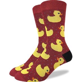 Good Luck Sock Men's Extra Large Rubber Ducks Socks, Size 13-17, Big & Tall